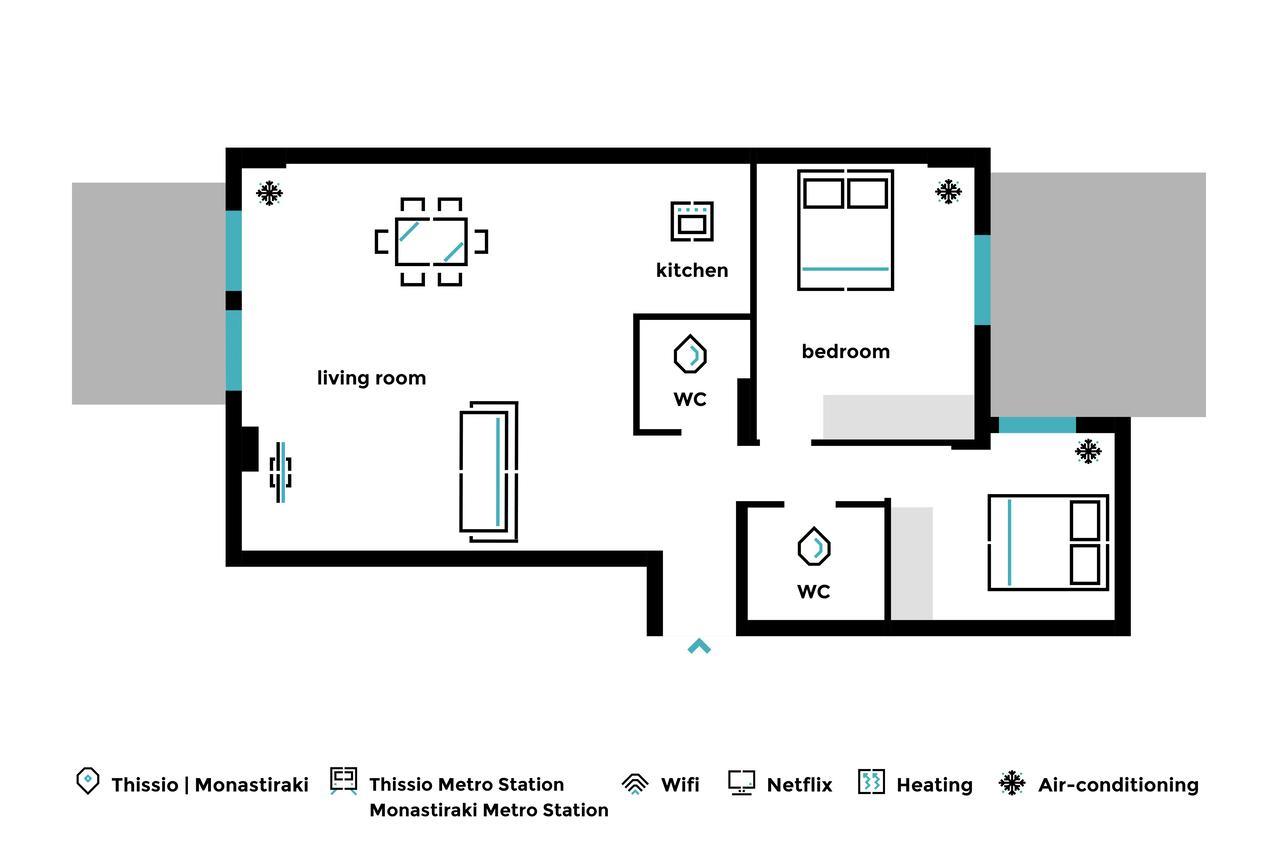Stylish And Spacious 2Bd - Thiseio By Upstreet Αθήνα Εξωτερικό φωτογραφία